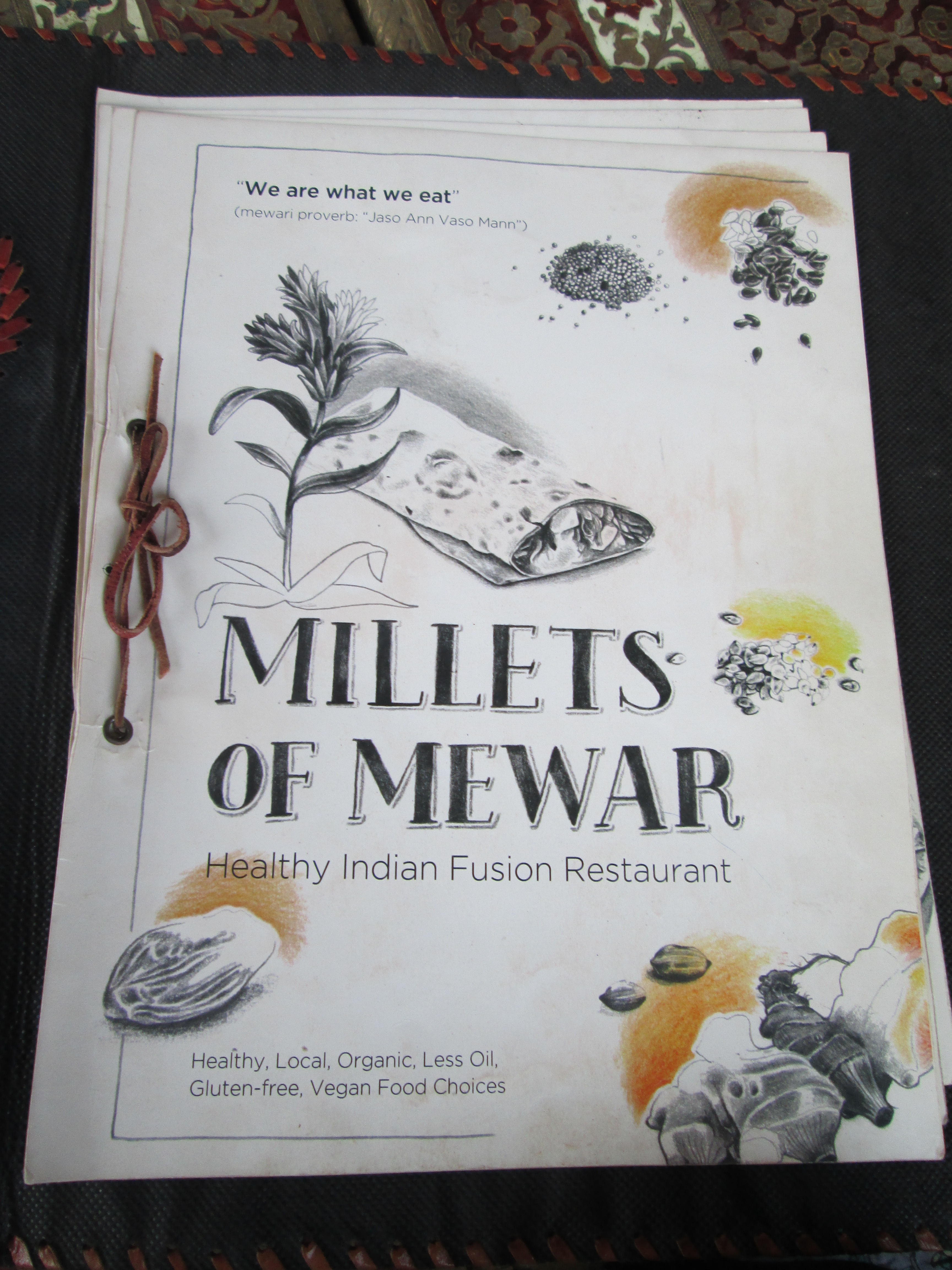 Menu of Millets of Mewar Restaurant, Udaipur